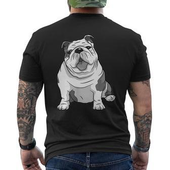 English Bulldog Graphic For Dog Lovers For Dog Owners Dog Mens Back Print T-shirt | Seseable CA