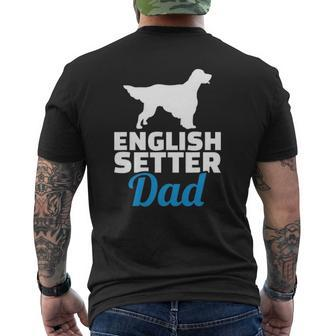 English Setter Dad English Setter Dog Mens Back Print T-shirt | Mazezy