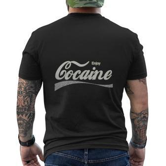 Enjoy Cocaine Mens Back Print T-shirt - Thegiftio UK