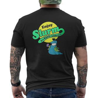 Enjoy Slurm Its Highly Addictive Mens Back Print T-shirt - Thegiftio UK