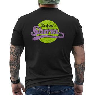 Enjoy Slurm Mens Back Print T-shirt - Seseable