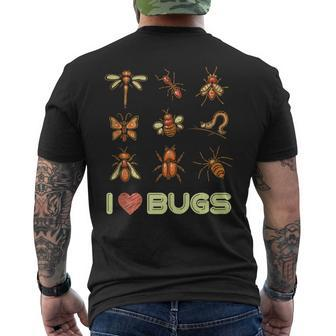 Entomologist Entomology Insects I Love Bugs Men's T-shirt Back Print - Monsterry DE