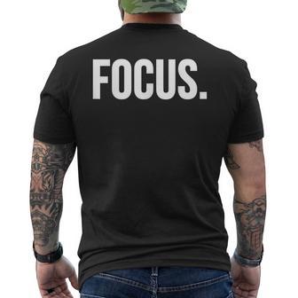 Entrepreneur Motivational Focus Men's T-shirt Back Print - Monsterry AU