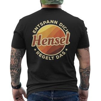 Entspann Dich Hensel Regelt Das T-Shirt mit Rückendruck - Seseable