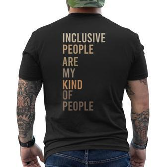 Equality Equity Inclusion Social Justice Human Rights Men's T-shirt Back Print - Monsterry DE
