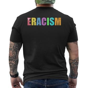 Eracism Racism Peace Love Dove Present Social Race Men's T-shirt Back Print - Monsterry AU