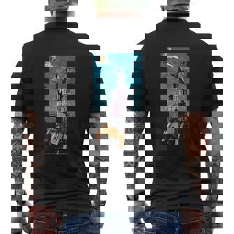 Eric Joyner Art Robots And Donuts Existentialism Graphic Mens Back Print T-shirt - Thegiftio