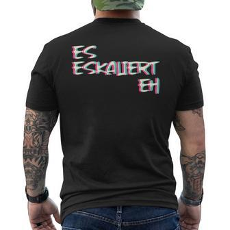 Es Escaliert Eh Techno Trippy Edm Festival Hardcore Hardtekk T-Shirt mit Rückendruck - Seseable