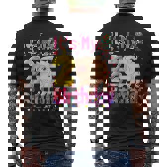 Es Mi Cumpleaños Chica Cerdo 2 Años De Edad Niñas Cerdo Camiseta Hombre Estampado Espalda - Regaloses