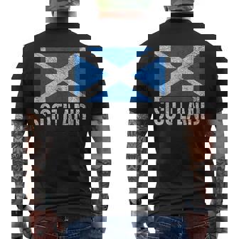 Escocia Saltire San Andrew Escocia Camiseta Hombre Estampado Espalda - Regaloses