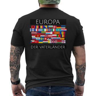 Europe Der Faterländer Anti-Eu T-Shirt mit Rückendruck - Seseable