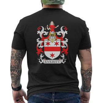 Everitt Coat Of Arms I British Family Crests Mens Back Print T-shirt - Seseable