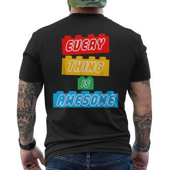 Everything S Awesome For The Eternal Optimist Great Men's T-shirt Back Print | Mazezy