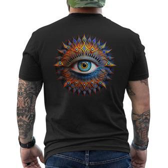 Evil Eye Symbol Of Protection Spiritual Esoteric Men's T-shirt Back Print - Monsterry DE