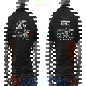 Evolution Of Anesthesia Mens Back Print T-shirt - Thegiftio
