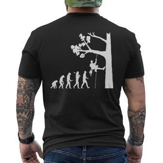 Evolution Arborist Men's T-shirt Back Print | Mazezy