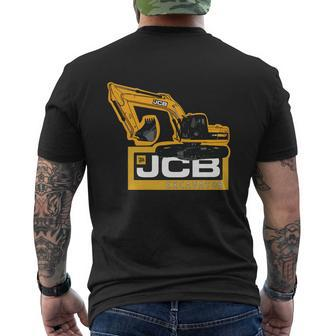 Excavator Jcb Mens Back Print T-shirt - Thegiftio UK