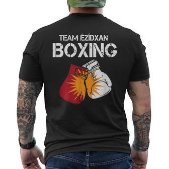 Exidxan Ezidi Yezidi Flag T-Shirt mit Rückendruck - Seseable