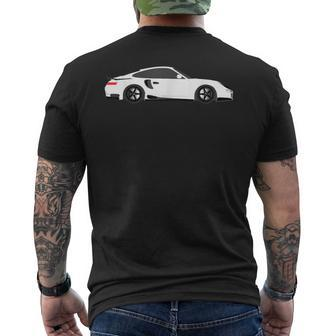 Exotic Car Supercharge Turbo Sports Car T- Men's T-shirt Back Print - Monsterry