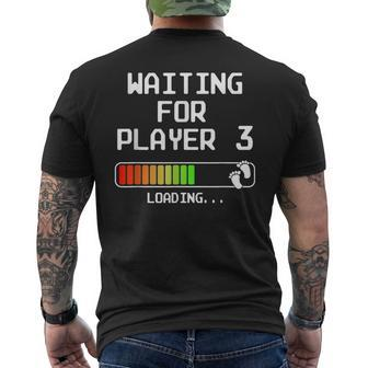 Expectant Dad To Be Gamer Pregnancy Announcement Player 3 Men's T-shirt Back Print - Monsterry UK