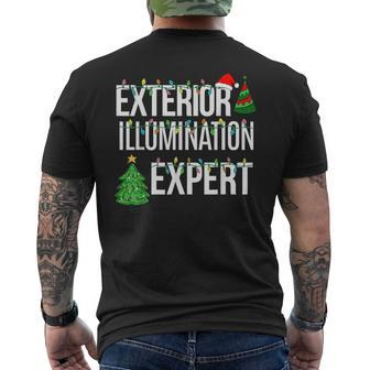 Exterior Illumination Expert Light Decorator Men's T-shirt Back Print - Monsterry AU