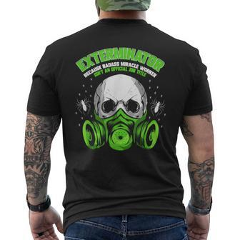 Exterminator For Pest Controller Profession Men's T-shirt Back Print - Monsterry UK