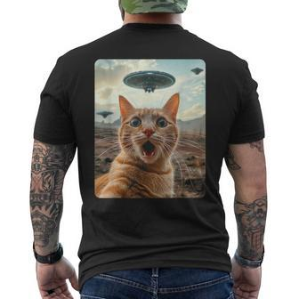 Extraterrestrial Encounter Men's T-shirt Back Print - Seseable