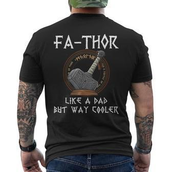 Fa-Thor Fathor Fathers Day Fathers Day Dad Father Men's T-shirt Back Print - Monsterry UK