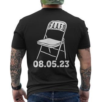 FAAFO Montgomery Alabama Folding Chairs 8-5-23 Men's T-shirt Back Print - Monsterry