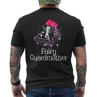Fairy Guardmother Flag Spinning Winter Guard Colorguard Men's T-shirt Back Print - Monsterry
