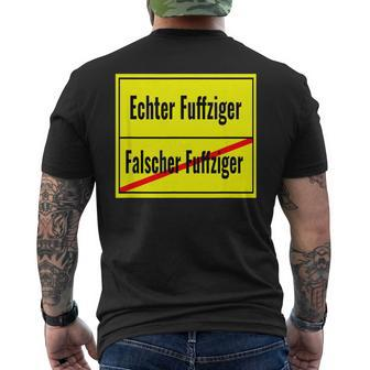 Falscher Fuffziger Fuffzigster 50Th Birthday 1970 Sign T-Shirt mit Rückendruck - Seseable