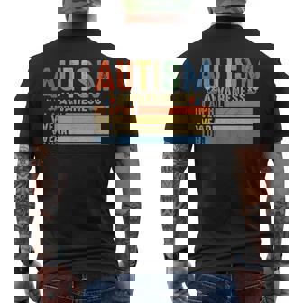 Familial Assorti « In April We Wear Blue Autism Awareness » T-shirt imprimé au dos - Cadeauxyz