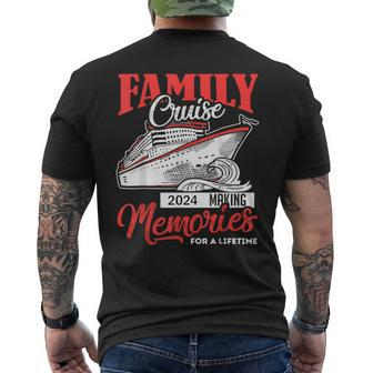 Family Cruise 2024 Making Memories For A Lifetime Beach Men's T-shirt Back Print - Seseable