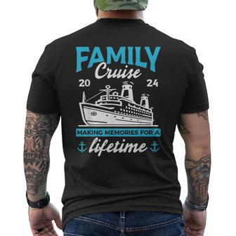 Family Cruise 2024 Making Memories Family Vacation 2024 Men's T-shirt Back Print - Thegiftio UK
