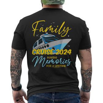 Family Cruise 2024 Sailing Cruising Vacation 2024 Men's T-shirt Back Print - Monsterry