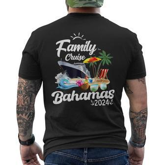 Family Cruise Bahamas 2024 Men's T-shirt Back Print - Thegiftio UK