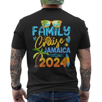 Family Cruise Jamaica 2024 Summer Vacation Matching Group Men's T-shirt Back Print | Mazezy