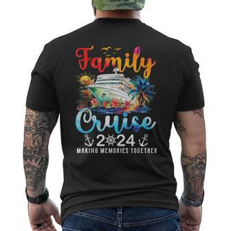 Family Cruise Ship Vacation Trip 2024 Family Cruise Matching Men's T-shirt Back Print - Seseable