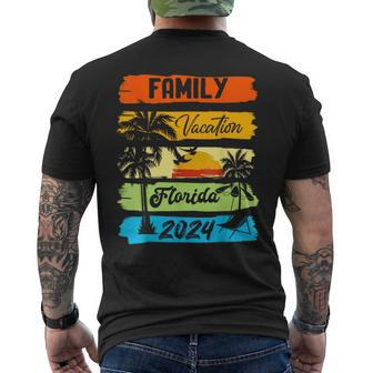Family Florida Vacation 2024 Matching Group Family Men's T-shirt Back Print | Mazezy DE