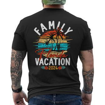 Family Florida Vacation 2024 Matching Group Family Men's T-shirt Back Print - Thegiftio UK
