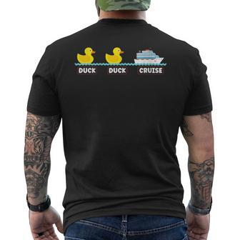 Family Matching Cruise Vacation Cruising Ducks Men's T-shirt Back Print - Seseable