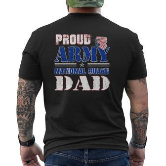 Family Proud Army National Guard Dad Mens Back Print T-shirt | Mazezy