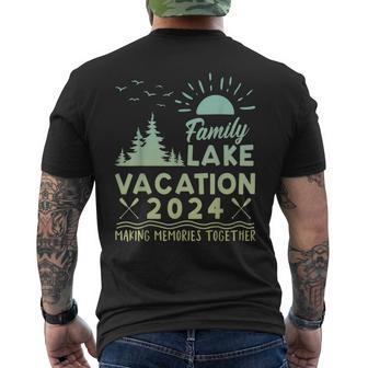 Family Reunion 2024 Lake Trip Summer Vacation Fishing Squad Men's T-shirt Back Print - Seseable