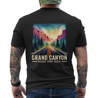 Family Trip Summer Vacation Grand Canyon Road Trip 2024 Men's T-shirt Back Print - Monsterry