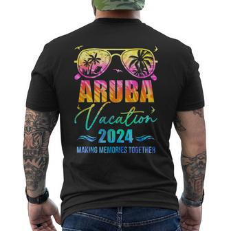 Family Vacation 2024 Aruba Matching Group Summer Men's T-shirt Back Print | Mazezy