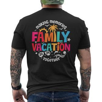 Family Vacation 2024 Beach Matching Family Summer Vacation Men's T-shirt Back Print | Mazezy