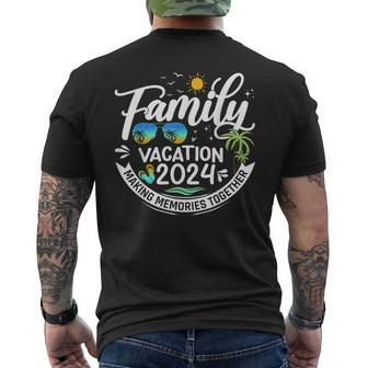 Family Vacation 2024 Beach Matching Summer Vacation 2024 Men's T-shirt Back Print - Seseable