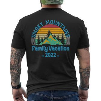 Family Vacation Hiking Camping Trip Tennessee Smoky Mountain Mens Back Print T-shirt - Thegiftio UK