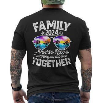 Family Vacation Puerto Rico 2024 Summer Holiday Matching Men's T-shirt Back Print - Monsterry AU