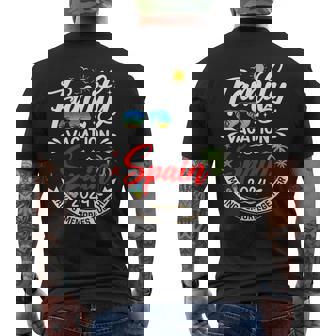 Family Vacation Spain 2024 Matching Vacation 2024 Men's T-shirt Back Print - Monsterry